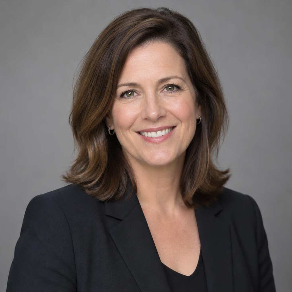 Portrait of a woman television producer smiling